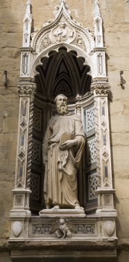 Floransa - St mark evangelist donatello orsanmichele'nın tarihinde tarafından