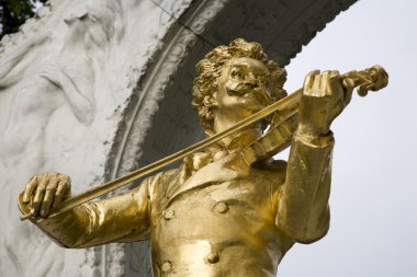 Johan strauss memorial Viyana stadtpark dan