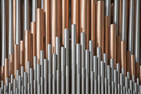 BRUSSELS - JUNE 22: Detail from organ in National Basilica of the Sacred Heart on June 22, 2012 in Brussels. — Stock Photo, Image