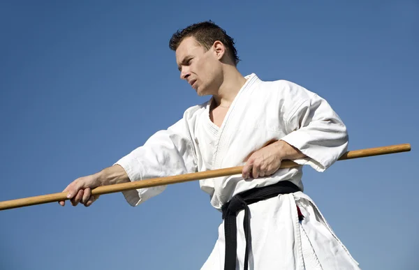 Världsmästare i karate - kata - utbildning — Stockfoto