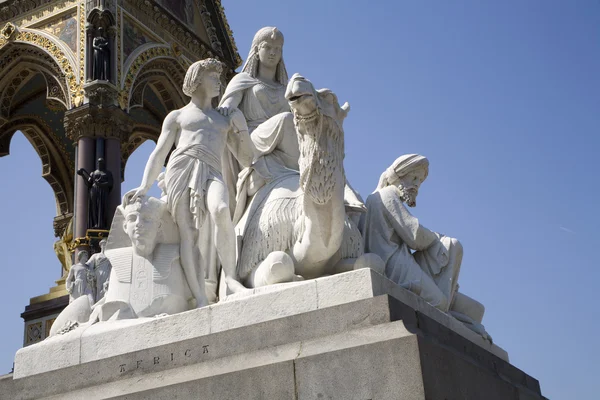 Londra - Prens albert memorial - Afrika heykeli — Stok fotoğraf