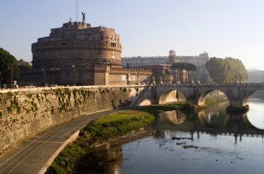 Roma - melekler köprü ve kale sabah