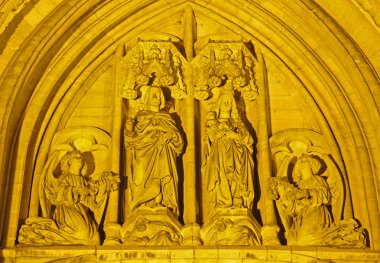Brüksel - saint michael s Katedrali portal