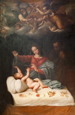 Roma, Mart - 23: doğuş boya san luigi Kilisesi. 2012, İtalya.