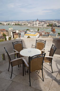 Budapeşte - duvarlar Outlook'tan Parlamentosu