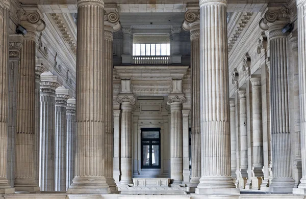 stock image BRUSSELS - JUNE 22: Neoclasical vestiubule of Justice palace on June 22, 2012 in Brussels.