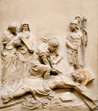 Viyana - kabartma çarmıha gerilmiş İsa bir Dominikliler Church