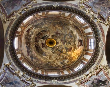 Prag - St francis seraph kilise kubbe - son hüküm j.k. liska ve v.v. reiner