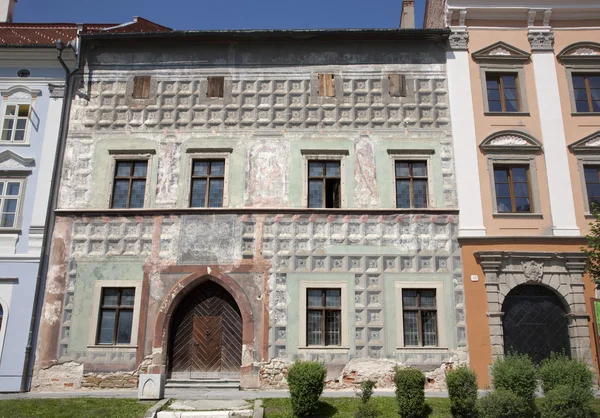 Levoca - fachada da antiga casa renascentista — Fotografia de Stock