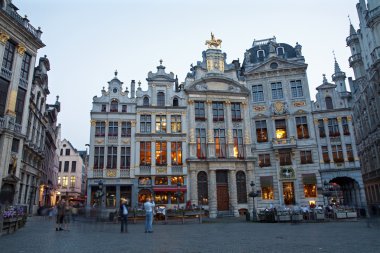 Brüksel - 20 Haziran: saraylar 17. ve 18. cent. ana kare veya grote markt akşam 20 Haziran 2012 Brüksel.