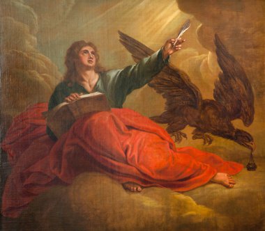 Brüksel - 21 Haziran: saint john evangelist Aziz john baptist Kilisesi üzerinde 21 Haziran 2012'de Brüksel'de charles eyckens 1682 tarafından.