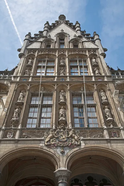 Gent -晨光下的邮政宫殿 — 图库照片