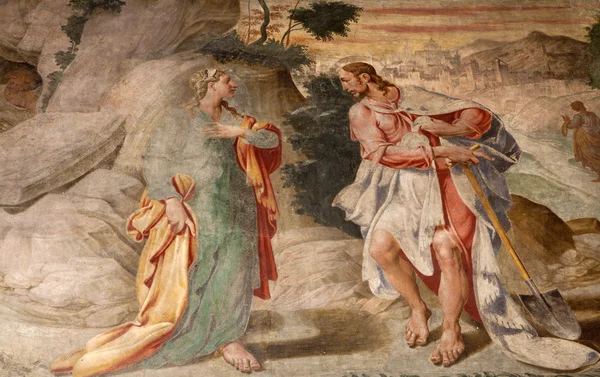 Milano - affresco della chiesa di Santa Maria delle Grazie - apparizione di Gesù a Maria Maddalena — Foto Stock