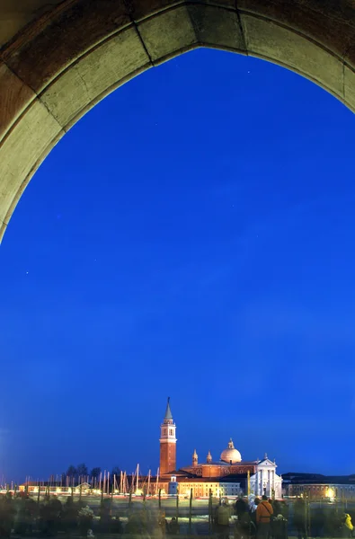 Benátky - kostel san giorgio di magiore — Stock fotografie