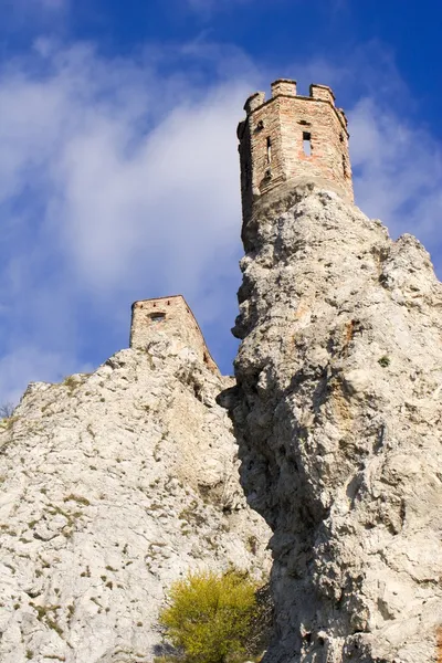 Devin ruïnes door bratislava — Stockfoto