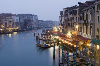Venedik - canal grande akşam