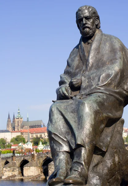 Bedrich smetana statue - prague - composer — Stock Photo, Image