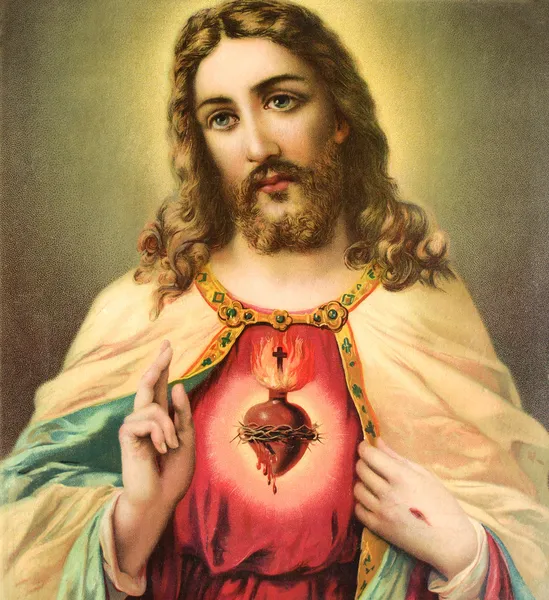 Καρδιά του Ιησού Χριστού Royalty Free Φωτογραφίες Αρχείου