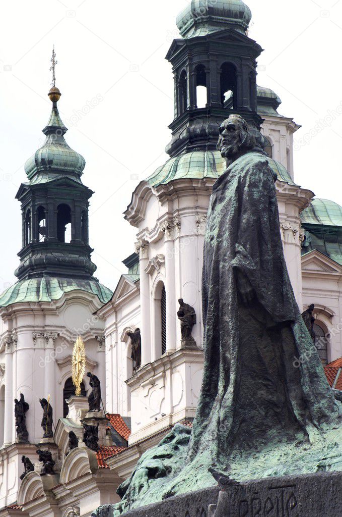 Prague - Jan Hus landmark by Jan Kotera,1915