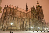 Košice - Katedrála sv. Alžběty v zimním večeru.
