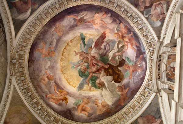 Mediolan - fresk z jedną kopułą cappella portinari — Zdjęcie stockowe