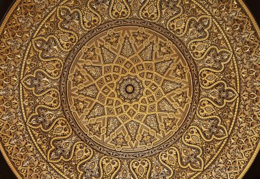 Toledo - 8 Mart: detay tipik damascening plaka. geleneksel el sanatları dükkan penceresinden 8 Mart 2013 Toledo, İspanya kazanmak.
