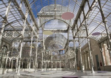 Madrid - palacio de cristal veya crystal palace buen retiro Parkı