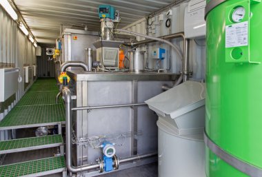 iç, susuzlaştırma ve temizlik hattı