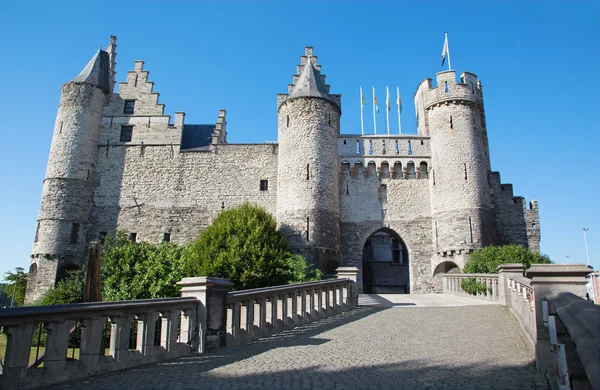 Antwerpen - steen castle — Stockfoto