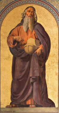 Viyana - 27 Temmuz: joseph schonman yıl 1857-altlerchenfelder Kilisesi üzerinde 27 Temmuz 2013 tarafından Nuh fresk Viyana.