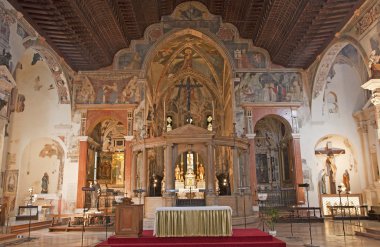 Verona - 28 Ocak: kilise san fermo Maggiore 13 iç. cent. 28 Ocak 2013, verona, İtalya.