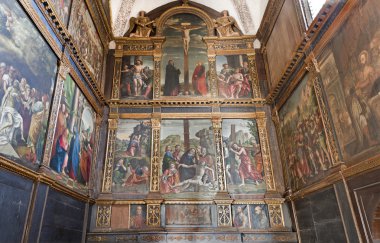 Verona - 27 Ocak: boyalar İsa hayatı farklı yazarlar. avanzi kilisede 27 Ocak 2013 tarihinde san bernardino kilisede verona, İtalya.