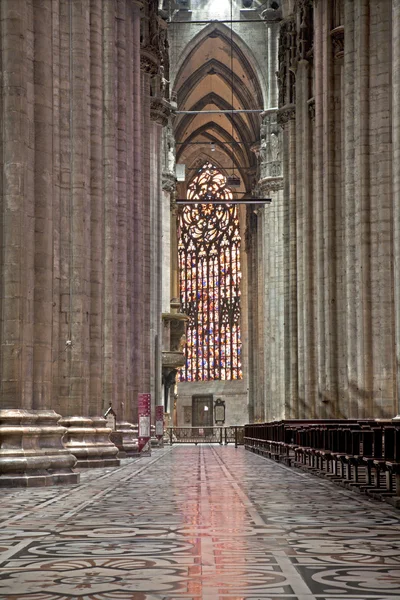 Milan - side nave of Dom — Stock Photo, Image