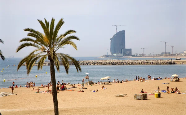 Spiaggia a Barcellona — Foto Stock