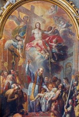 Viyana - 3 Temmuz: satış genç çocuk dirilen francis j. rottmayr tarafından 3 Temmuz 2013 Aziz Viyana.