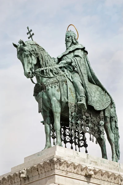 Saint stephen památník v Budapešti — Stock fotografie