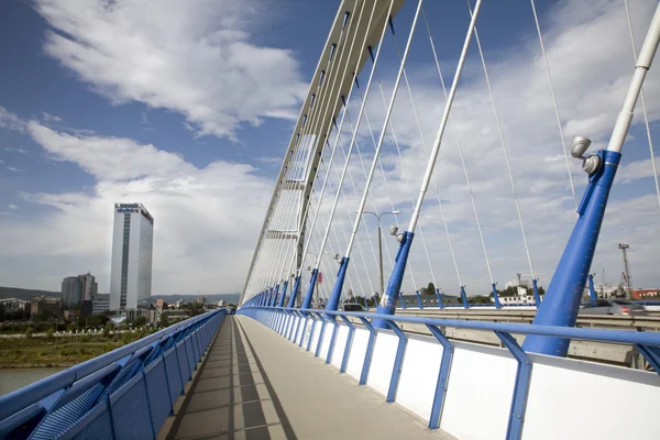 Bratislava - Apollo new arched bridge — Stock Photo, Image