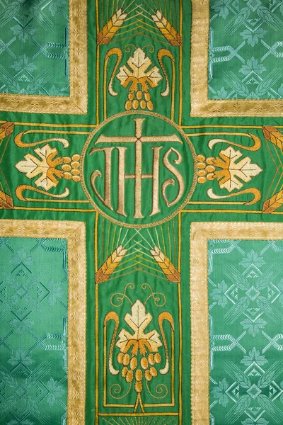 Cross - detail of vestment — Stock Photo, Image