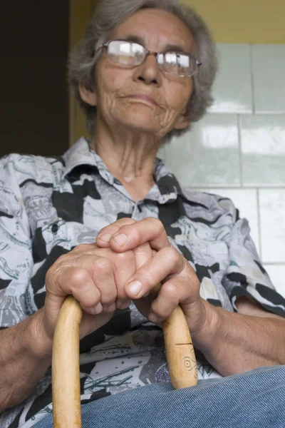 Großmutter mit Personal — Stockfoto