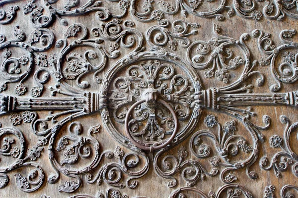 Notre-Dame - detail of gate — Stock Photo, Image