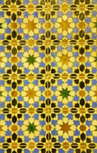 Spain - wall tiling in Mudejar style — Stock Photo, Image