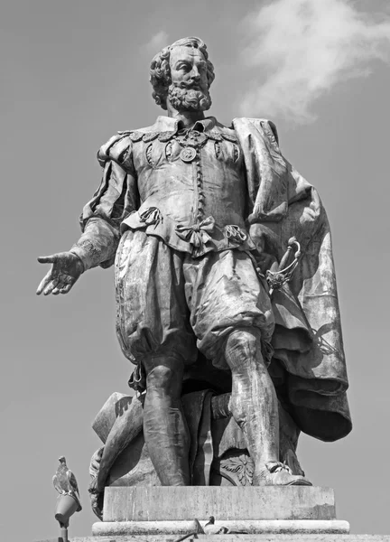 Amberes - Estatua del pintor P. P. Rubens de Willem Geefs (1805-1883) ) —  Fotos de Stock