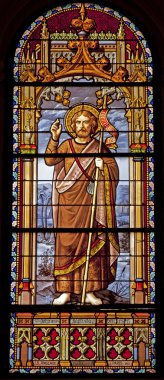 Madrid - 10 Mart: saint john baptist kilise san jeronimo el gerçek tarih 10 Mart 2013 yılında İspanya nın pencere camı dan.