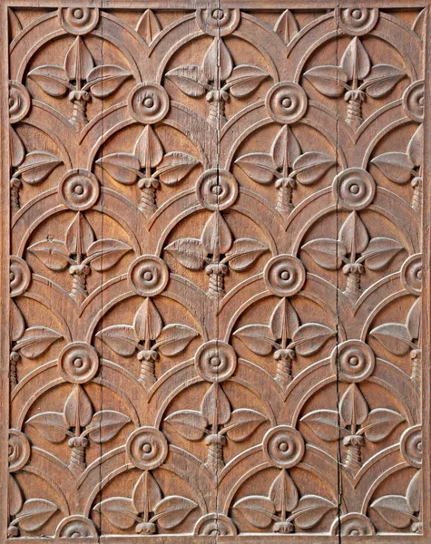 Milan - detail from church gate — Stock Photo, Image