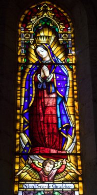 Barcelona -hl. Tanrı'nın annesi Meryem kiliseden sagrad kor de jesus guadalupe