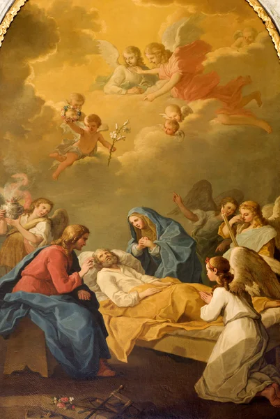 Смерть Йосипа від Відня церкви Святого Йосипа — стокове фото
