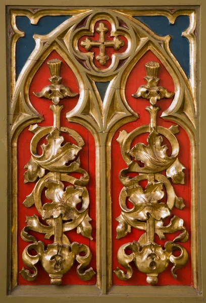 Banska Stiavnica - деталь от алтаря в церкви Св. Екатерины — стоковое фото