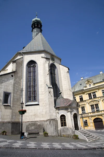 Banska Stiavnica gereja Katharine gothic — Stok Foto