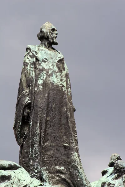 Jan Hus statua da praga — Foto Stock