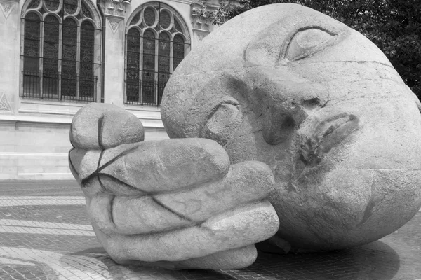 Paris - Head sculpture — Stock Photo, Image